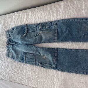 Garage Stylish Blue Cargo Jeans